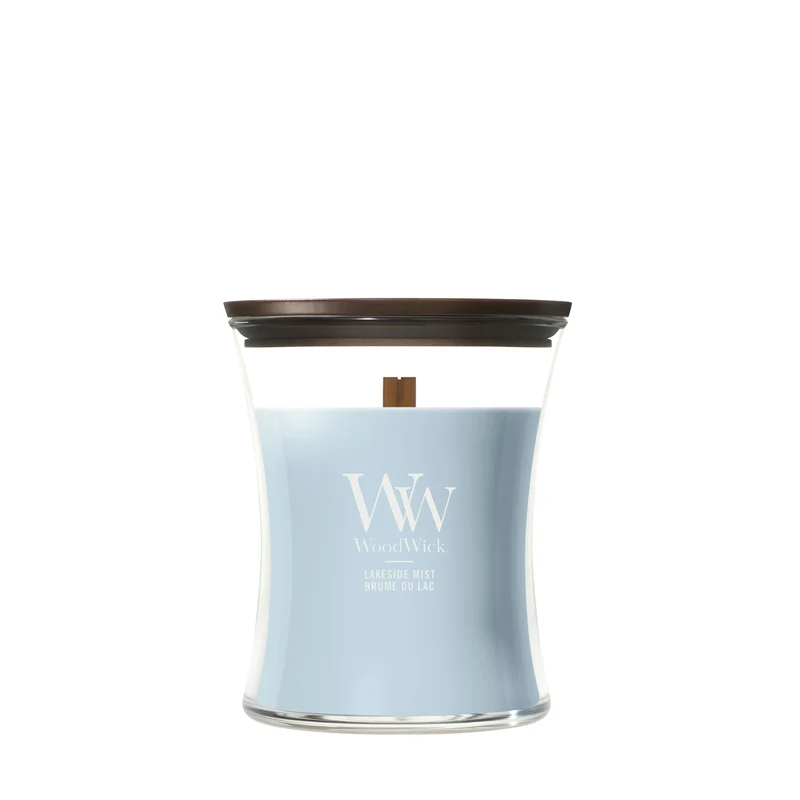 Candela Lakeside Mist Clessidra Media 275g Blu WoodWick