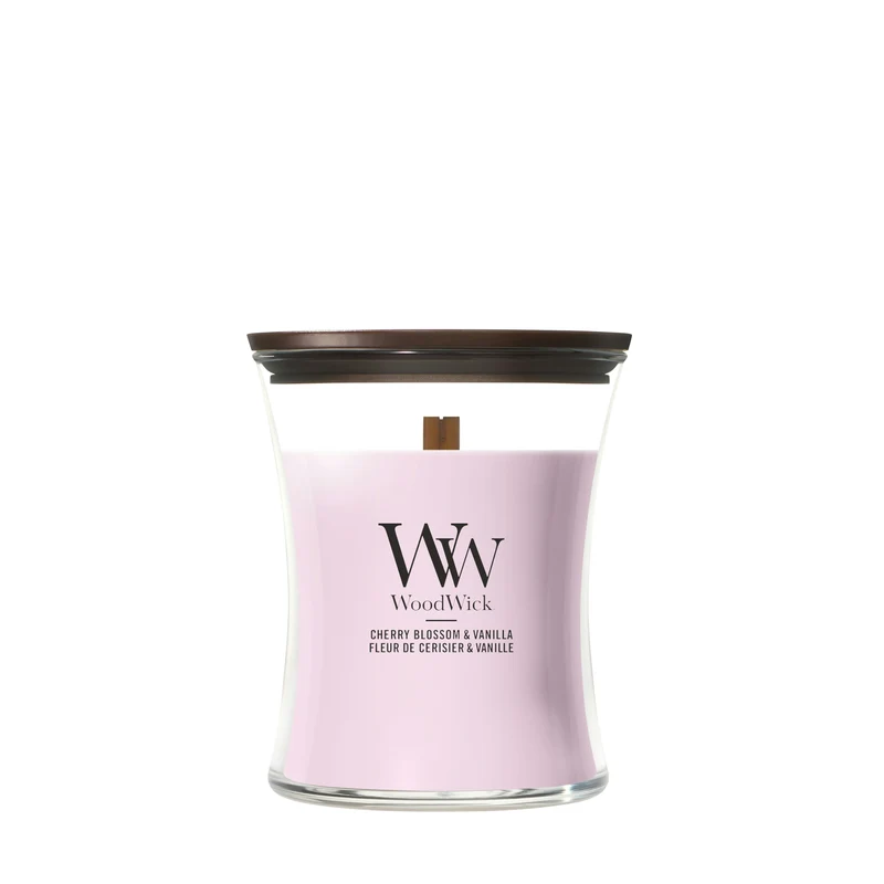 Candela Cherry Blossom & Vanilla 275g Rosa WoodWick