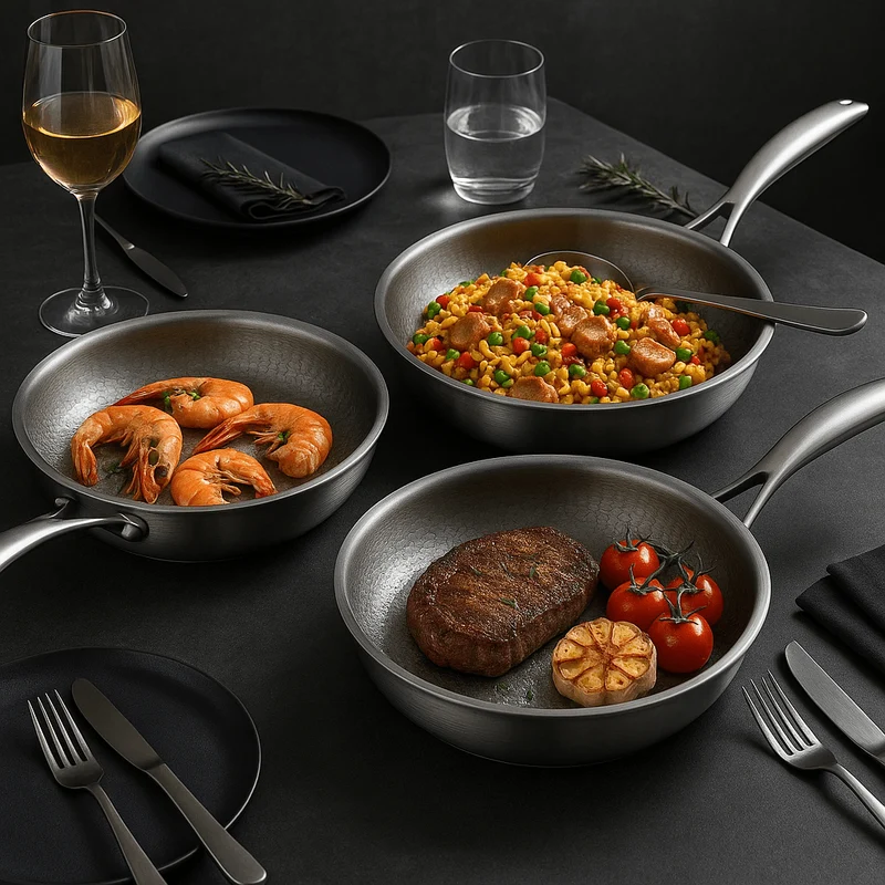 High-Temperature Resistant Pan for Induction and Oven