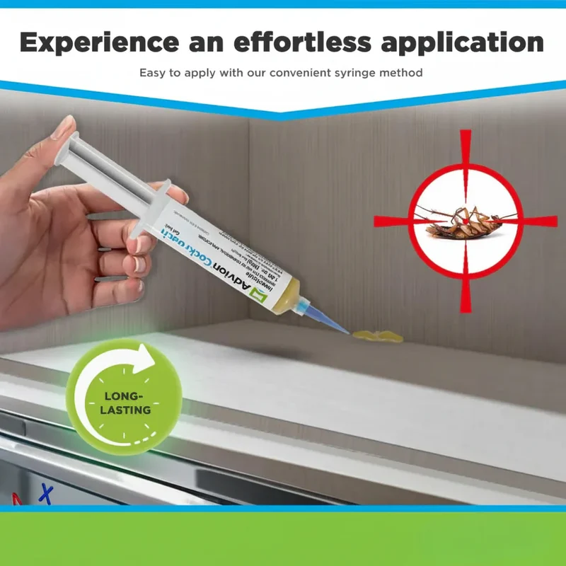 Cockroach Gel Syringe Precise Indoor Applicator