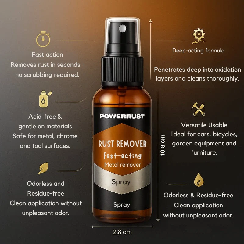 Roestverwijderaar Spray – Snelwerkende Metaalreiniger voor Roest, Aanslag en Oxidatie