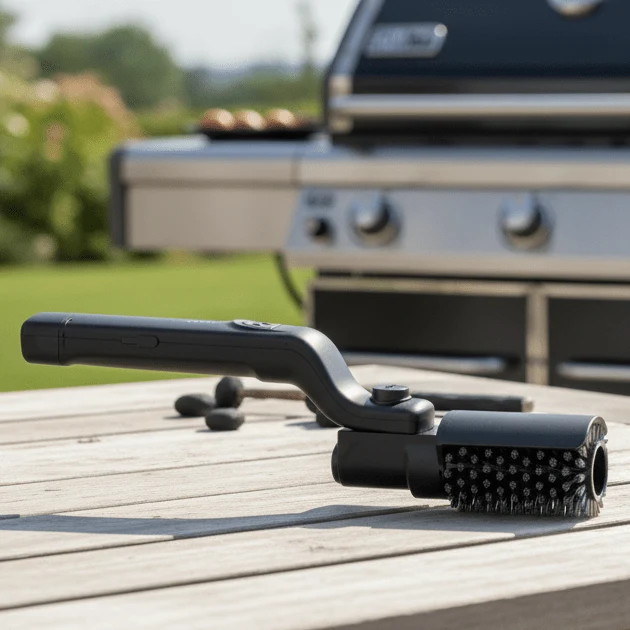 Grillborstel – Elektrische reinigingsborstel met 3 standen en ergonomisch handvat