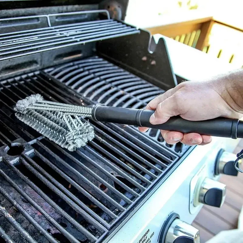 Grillborstel – 360° RVS reinigingsborstel voor barbecue en grillrooster