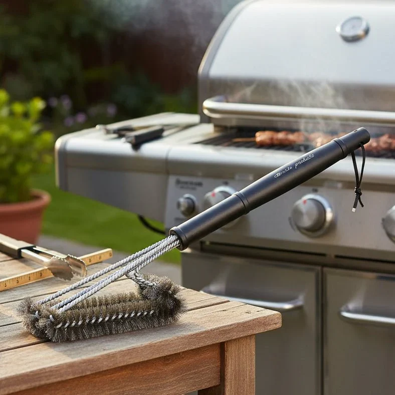 Grillborstel – 360° RVS reinigingsborstel voor barbecue en grillrooster