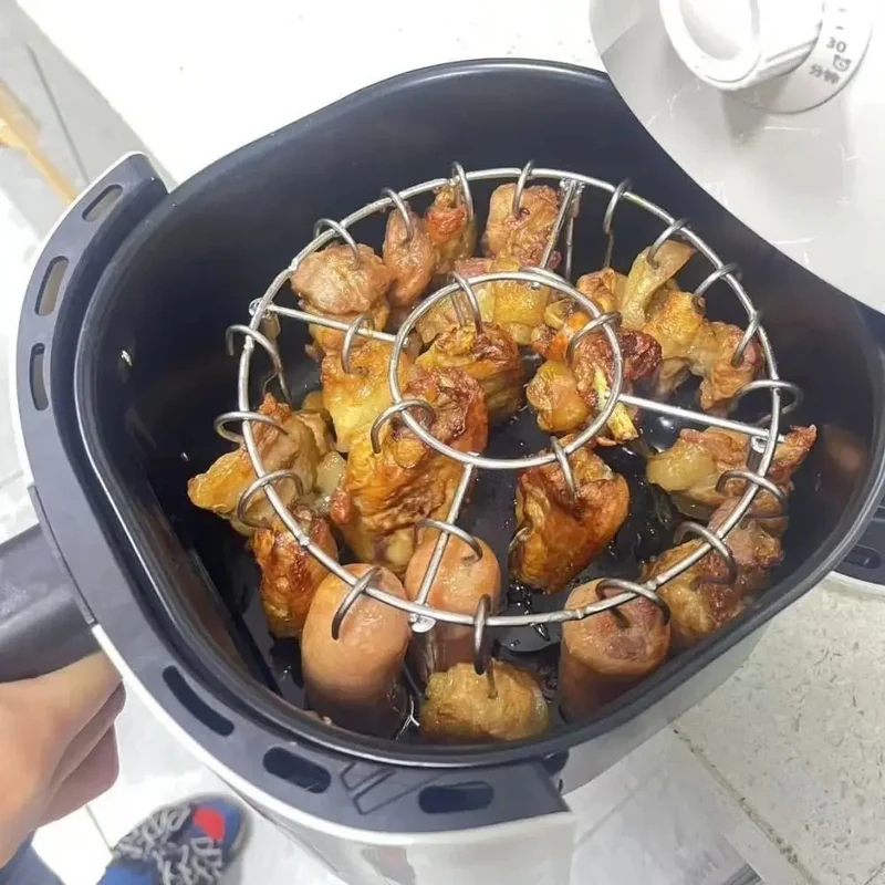 Spiezenrek – RVS grillhouder voor gelijkmatig grillen met spieshouder