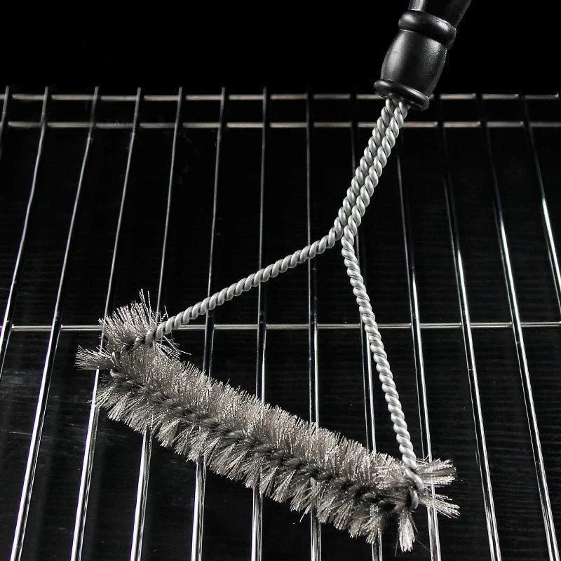 Grillborstel – RVS reinigingsborstel met stevige greep voor barbecue en rooster