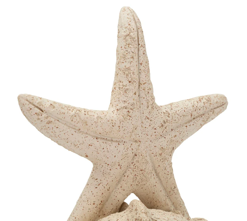Decorazione Stella Marina Sand 18x13x21,2 cm in Resina Beige