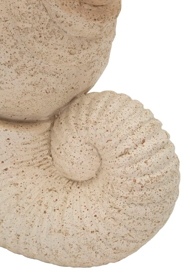 Decorazione Conchiglia Sand 17,2x10x30,2 cm in Resina Beige