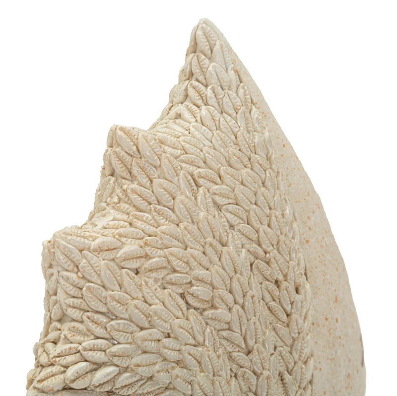 Decorazione Pesce Sand 16,7x6,5x16,8 cm in Resina Beige