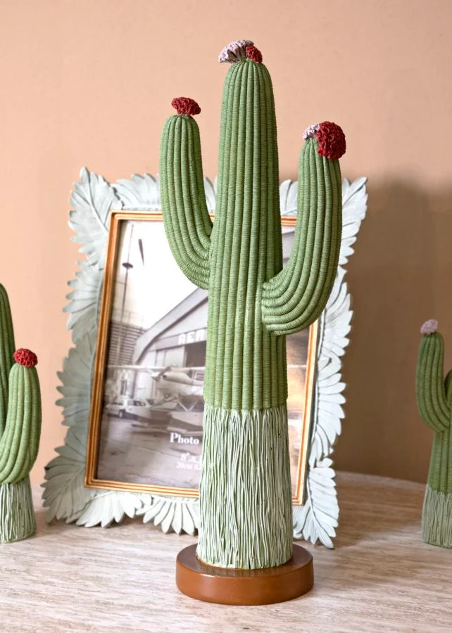 Cactus 16,5x11x45 cm in Resina Multicolor