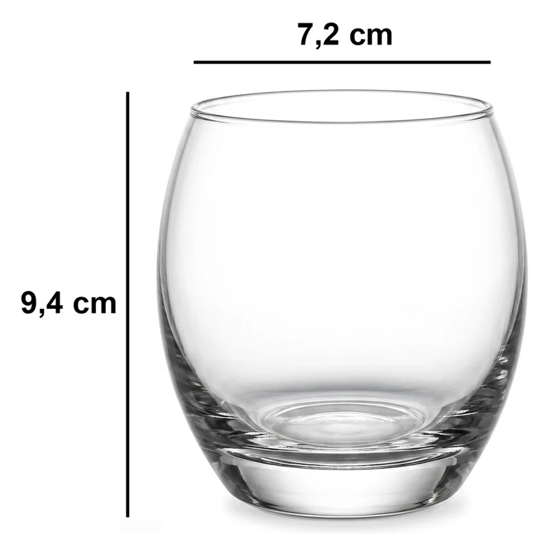 Pazadaso, Bicchieri set da 6 405 ml, Trasparente