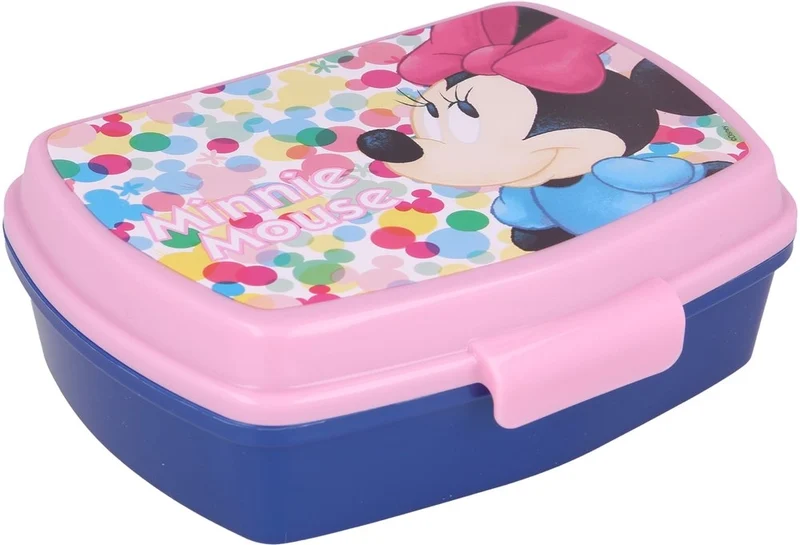 STOR Sandwich Box Funny Minnie Mouse Portapranzo Disney Per Bambini Auto