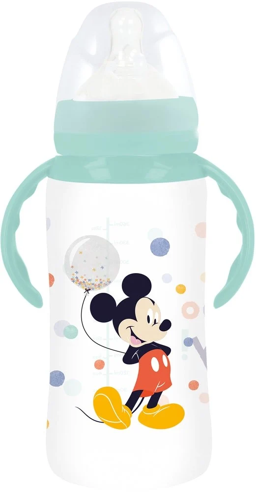 TATAWAY Biberon Bambini Disney Mickey Mouse da 360 ml in plastica senza BPA
