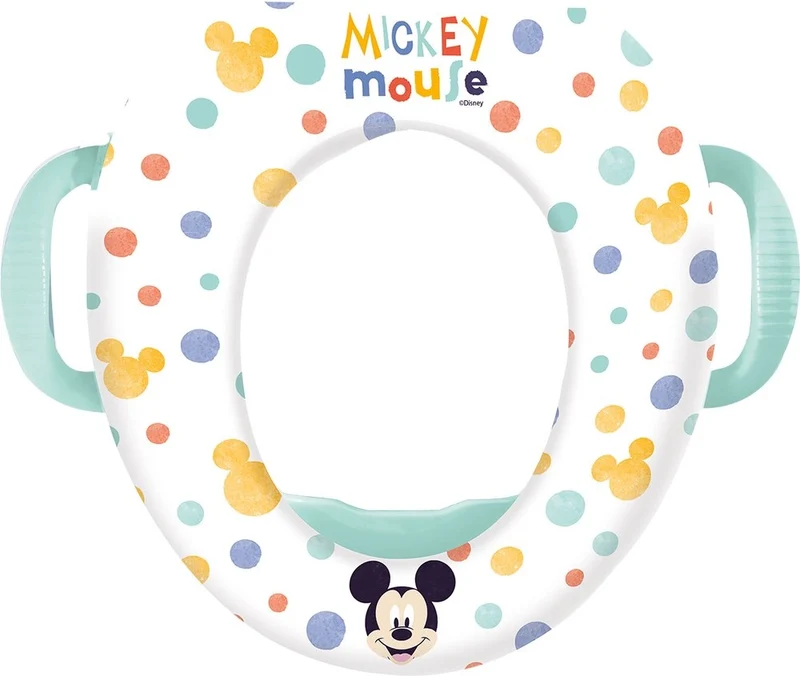 STOR Riduttore Wc Bambini Disney Mickey Mouse in plastica senza BPA con due