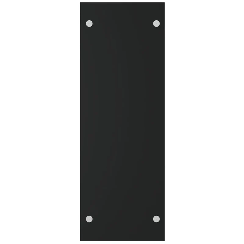 Porta Legna Nero 40x35x100 cm Portaceppi in Vetro Temperato