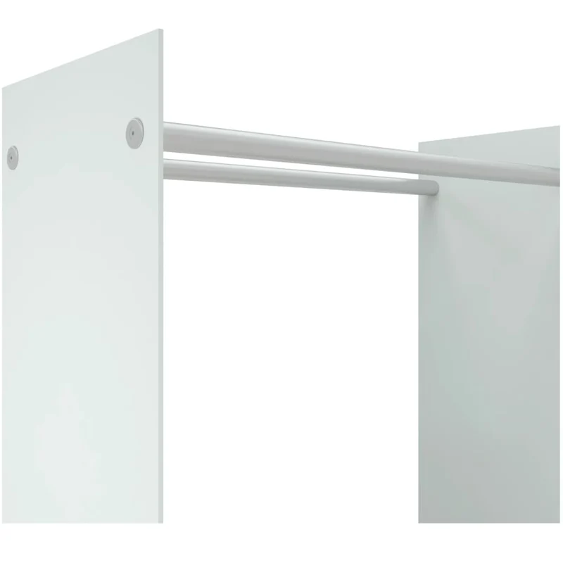 Porta Legna Bianco 80x35x100 cm Portaceppi in Vetro Temperato