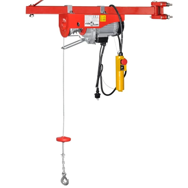 Paranco Elettrico Sollevatore 1000W Cavo 1,5mt 300/600 kg Argano con Telecomando