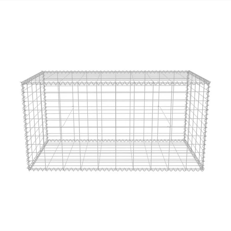 Gabbia in Rete Acciaio Zincato 100x50x50 cm per Giardino Muro Decorativo