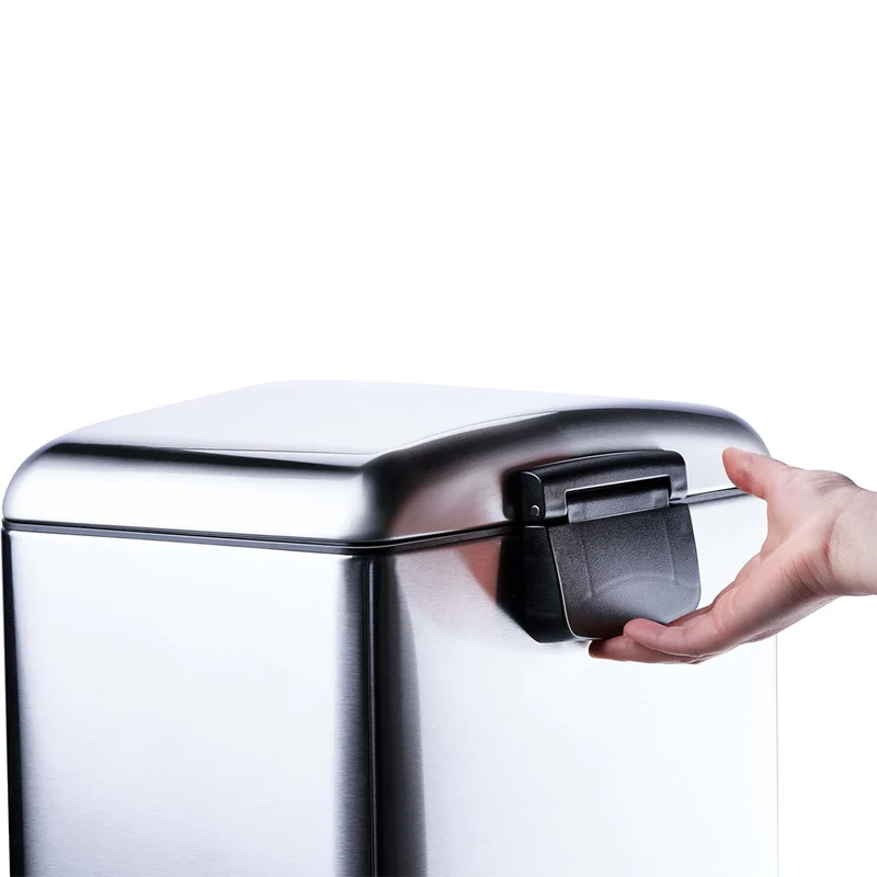 Dirt Devil Pattumiera a Pedale 30 Litri con Chiusura Ammortizzata Acciaio Inox