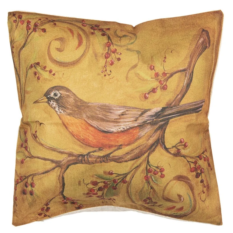 Federa Cuscino 43X43 Cm Con Uccello