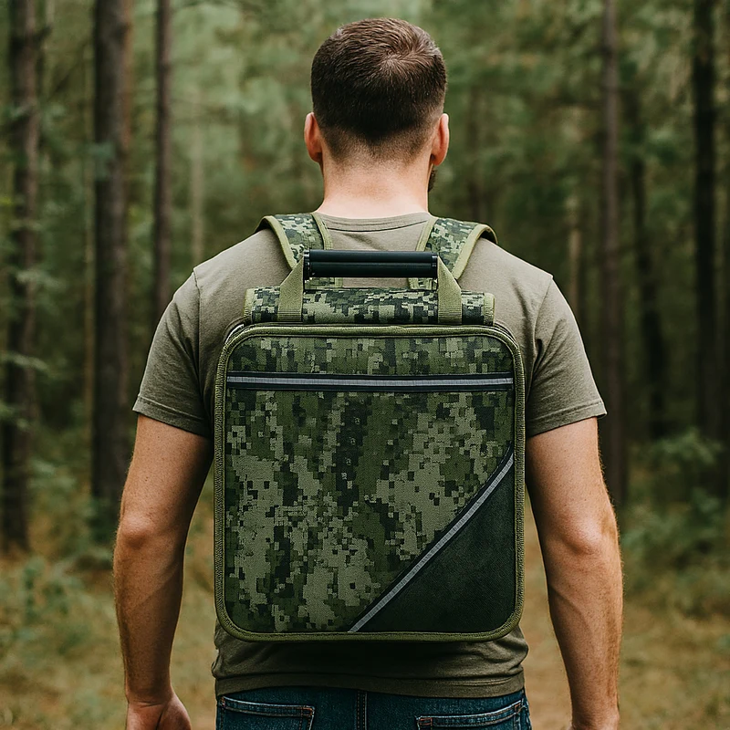Zaino Borsa Frigo 18L Verde Militare per Campeggio Mare Picnic Trekking Multiuso