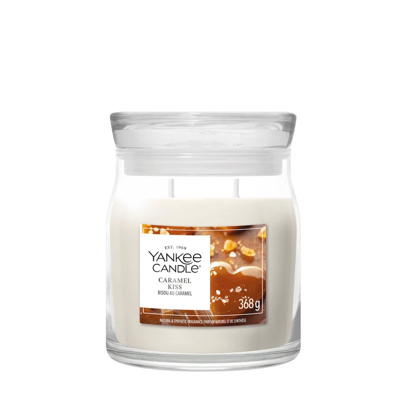 Candela Giara Media Caramel Kiss Media Signature 368g Yankee Candle