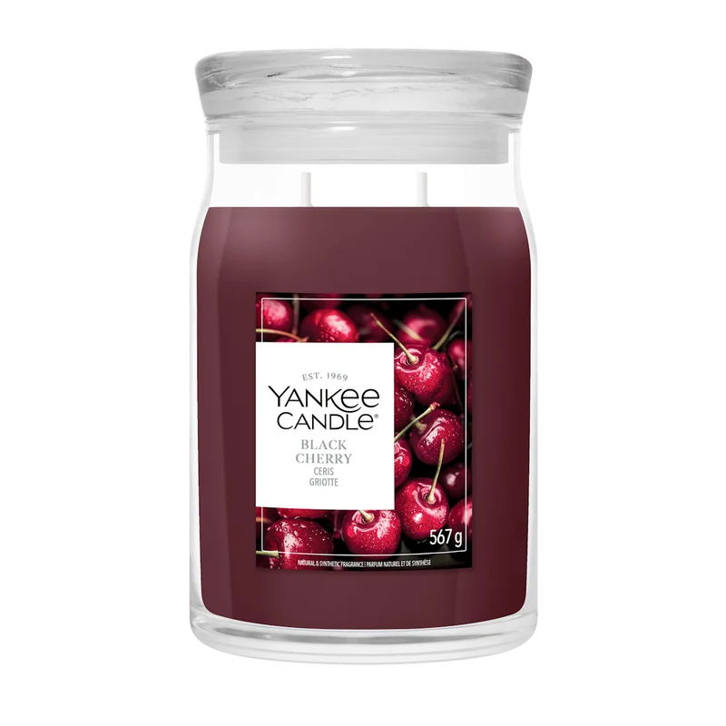 Candela Black Cherry 567g Rosso Yankee Candle