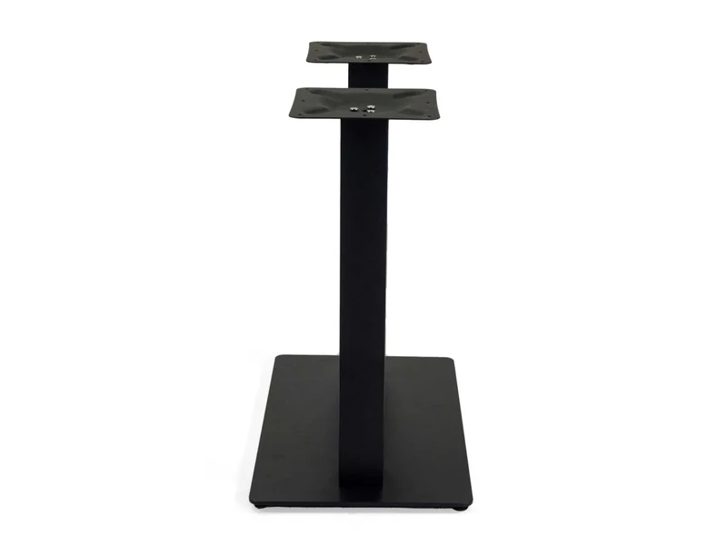 Base tavolo in acciaio rettangolare nero 40x70xh.72cm