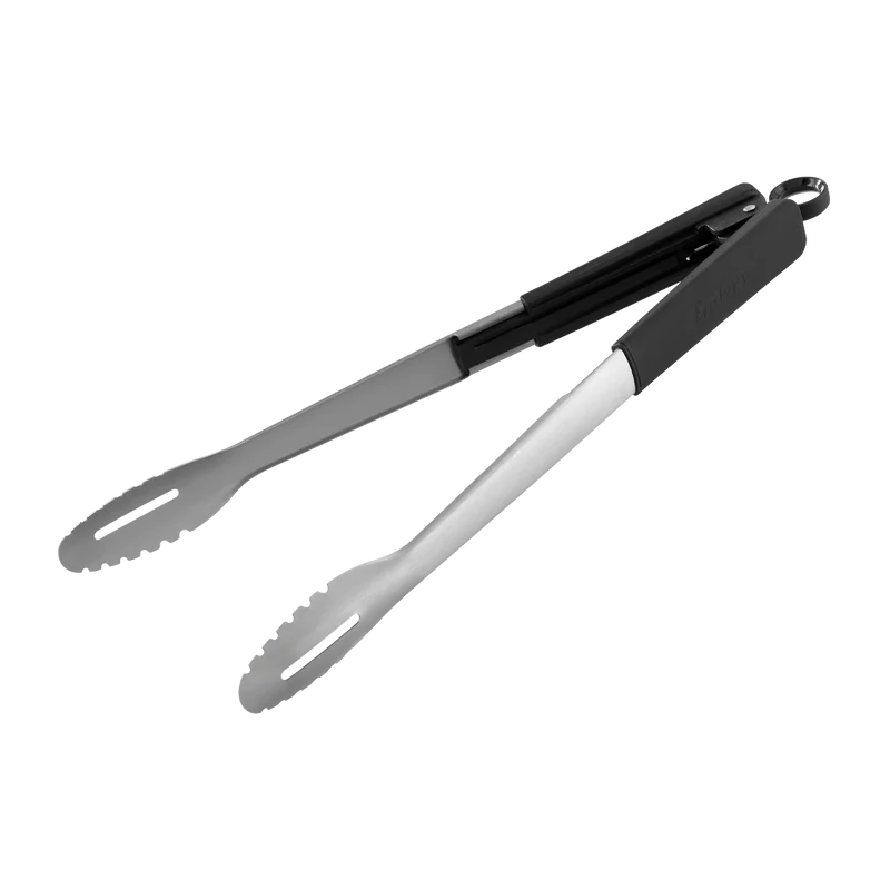 Pinza per Barbecue in Acciaio Inox 43 cm Nero e Argento ENDERS