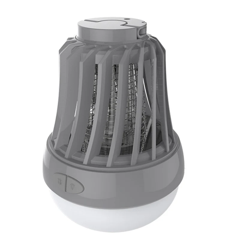 Zanzariera Elettrica Torcia Lampada LED da Campeggio Anti Zanzare Batteria AAA