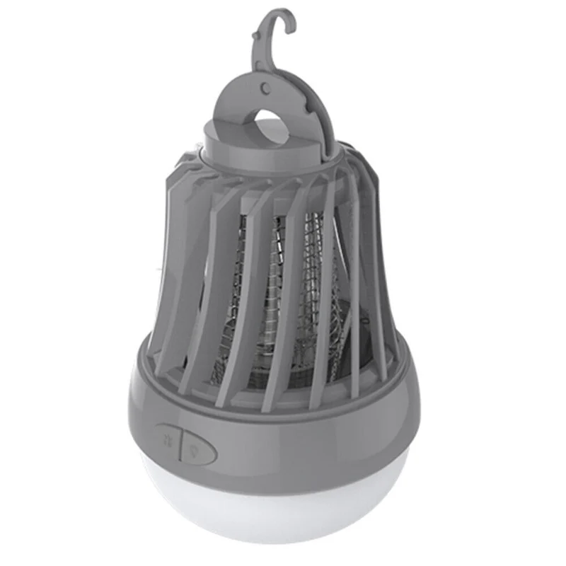 Zanzariera Elettrica Torcia Lampada LED da Campeggio Anti Zanzare Batteria AAA