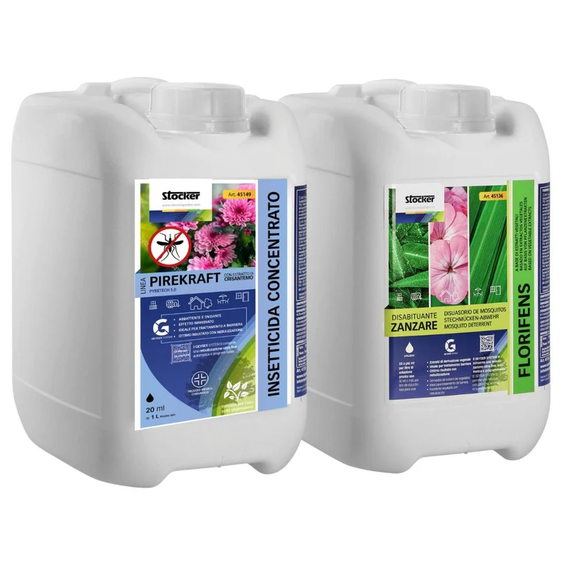 Kit Stocker Strategia Pirekraft da 5 litri Pirekraft + Florifens per sistema Geyser Stocker