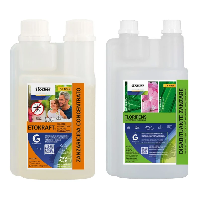 Kit Stocker Strategia Performante da 1 litri Etokraft + Florifens per sistema Geyser Stocker