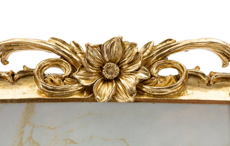 Cornice Classic 21,8x1,8x27,4 cm in Resina e Vetro Oro
