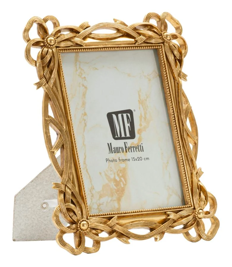 Cornice Knot 23,4x2,3x28,5 cm in Resina e Vetro Oro