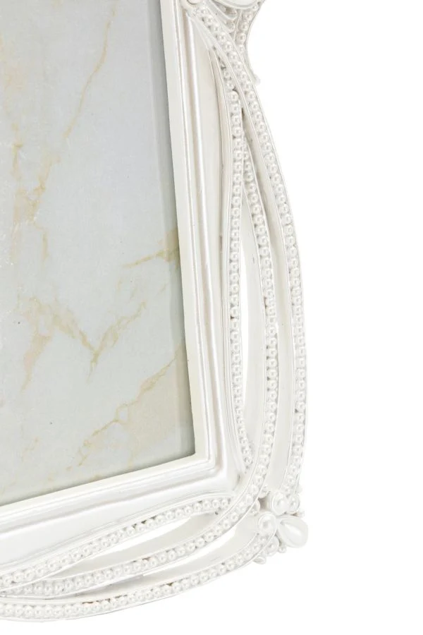 Cornice Ribbon 27x1,7x32 cm in Resina e Vetro Argento