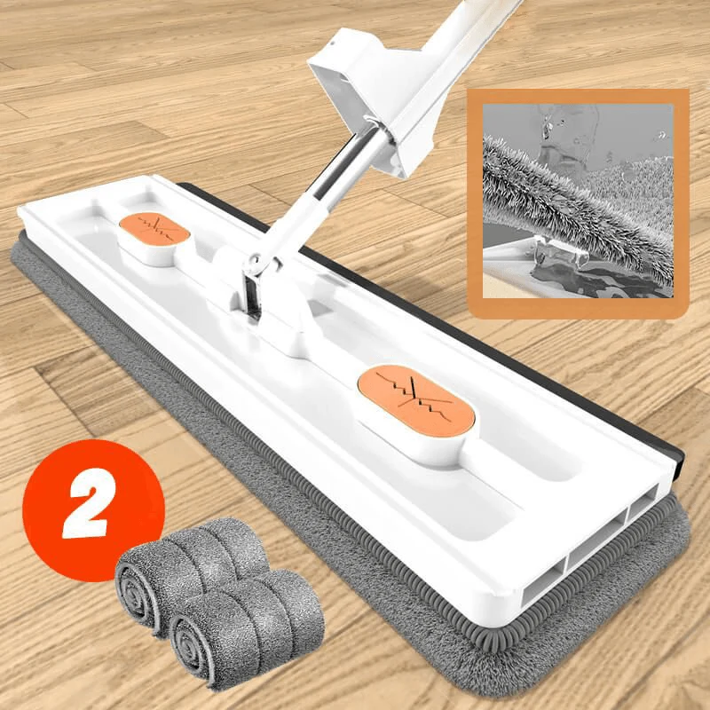 FlexiMop – 360° Roterende Dweil met Verstelbare Steel en Microvezel