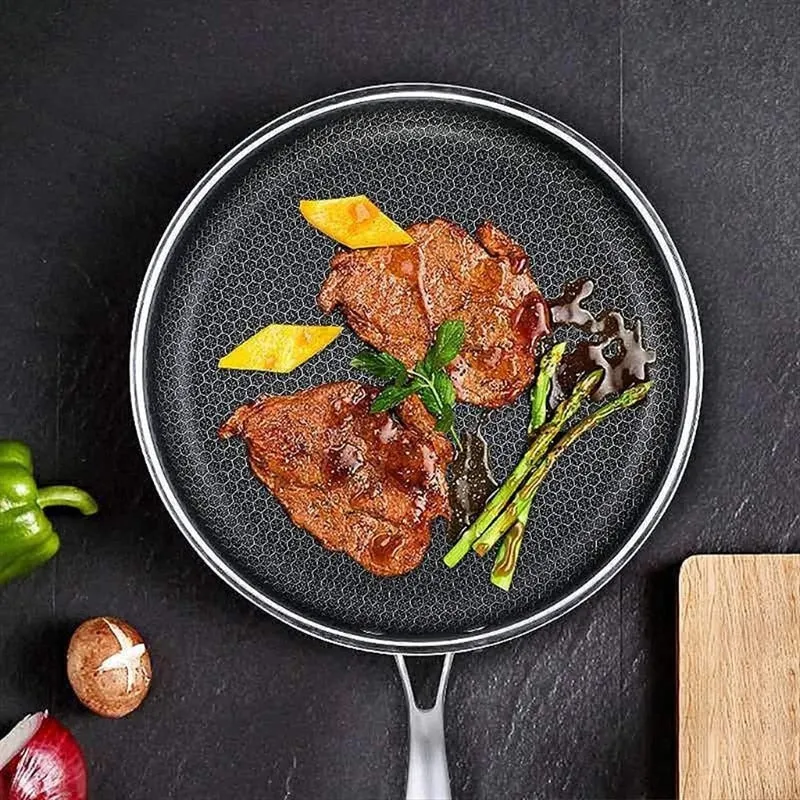 Reliable and durable non-stick steel frying pan