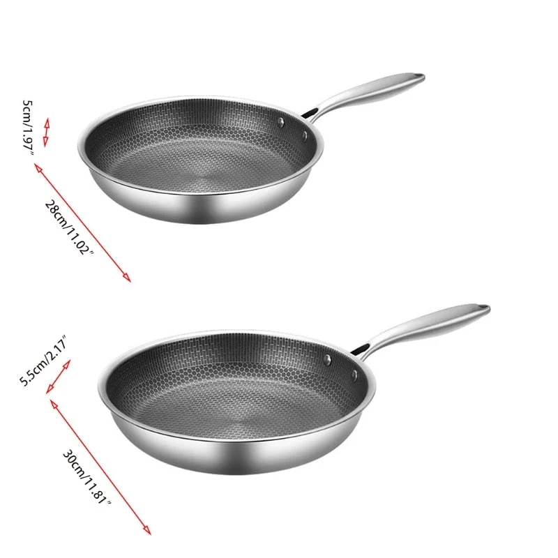 Reliable and durable non-stick steel frying pan