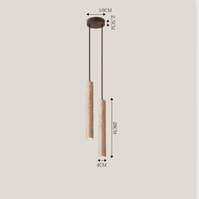Decorative Wabi-Sabi style LED chandelier for modern interiors