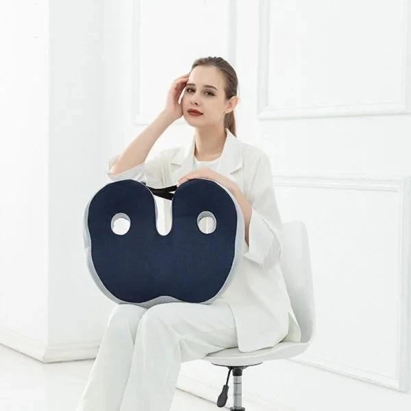 Memory foam pillow for posture and back improvement