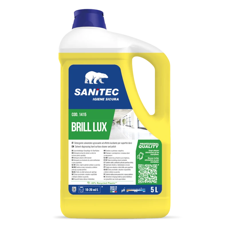 Detergente lucidante per pavimenti Sanitec Brill Lux 2x5 litri DISPONIBILE IN 7 GIORNI LAVORATIVI