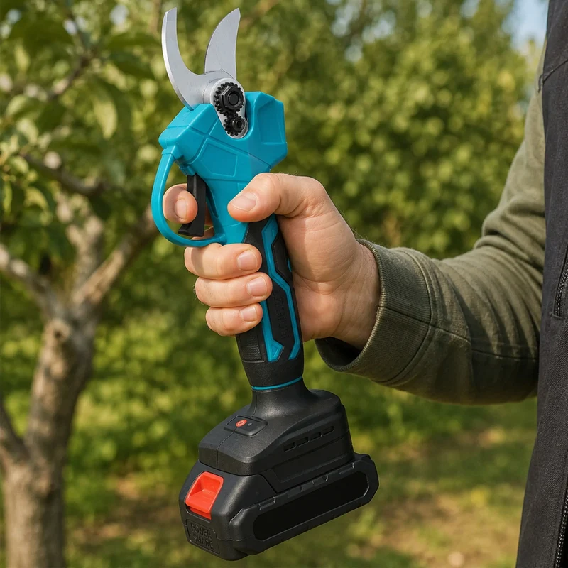 Forbici a Batteria da Potatura Troncarami Cesoie con batteria 21V in Valigetta
