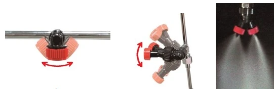 YAMAHO Sector Spray Strawberry cart type D for Soil Cultivation 191369 NN-D-35S, N-Y45-SM440 G1/4