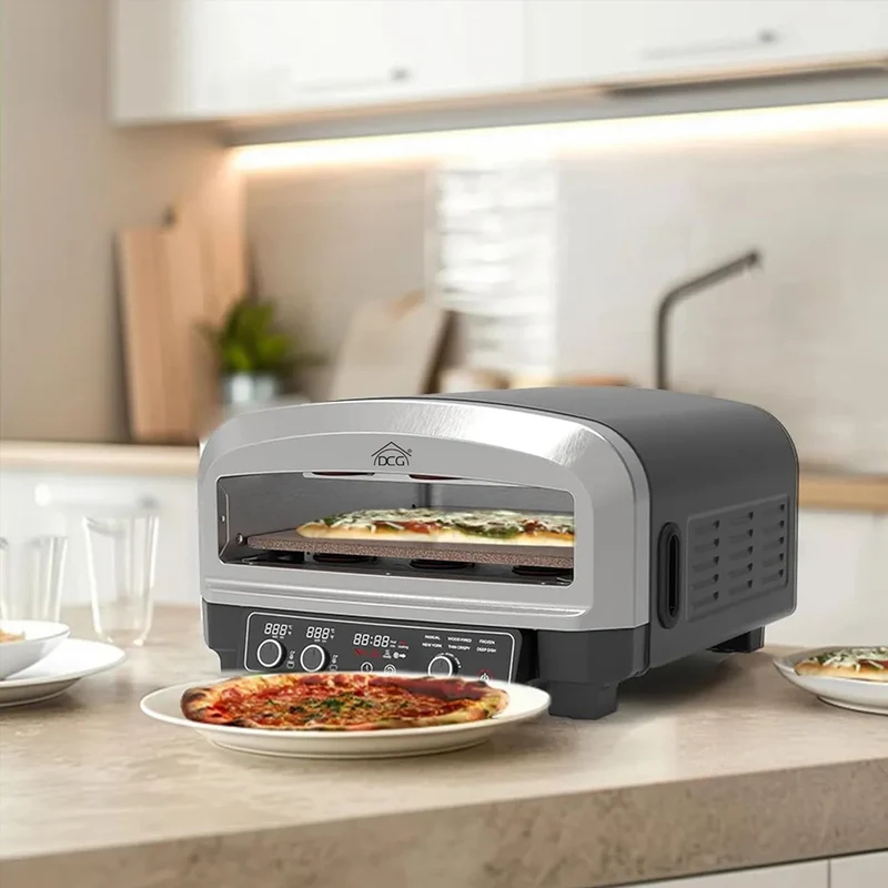 Forno Pizza XXL Professionale Cottura 2 Minuti 2200W 20L Pietra Refrattaria
