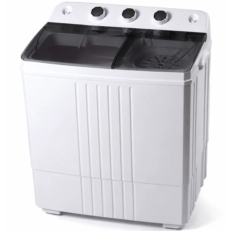 Lavatrice Compatta Semiautomatica 4.5Kg 260W con Centrifuga per Campeggio Viaggi