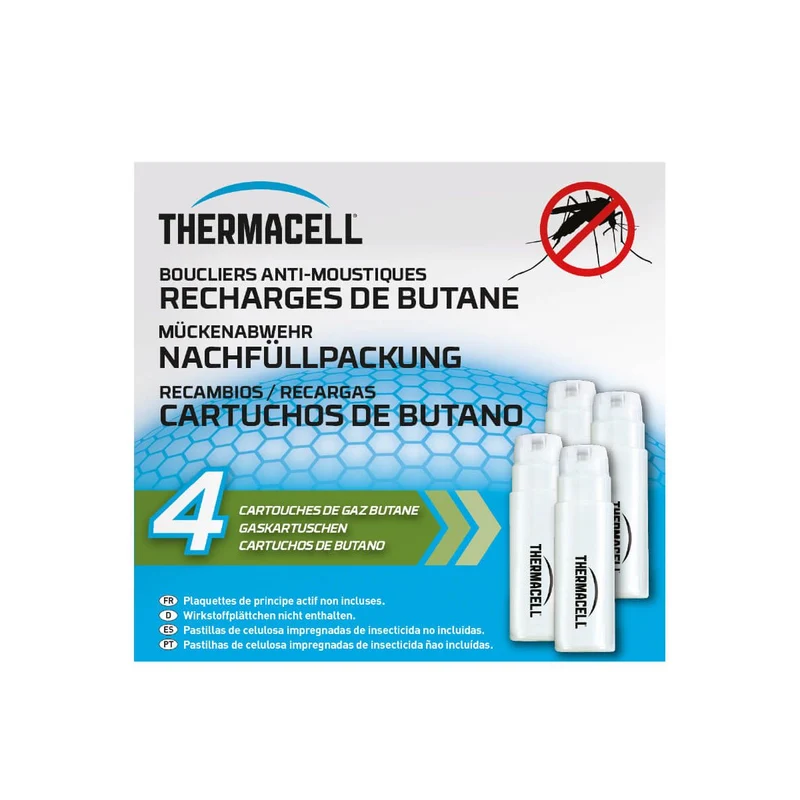 THERMACELL KIT 4 CARTUCCE DI RICAMBIO GAS BUTANO