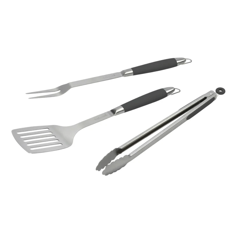 SET BBQ PEPE NERO CON FORCHETTONE, PINZA E SPATOLA