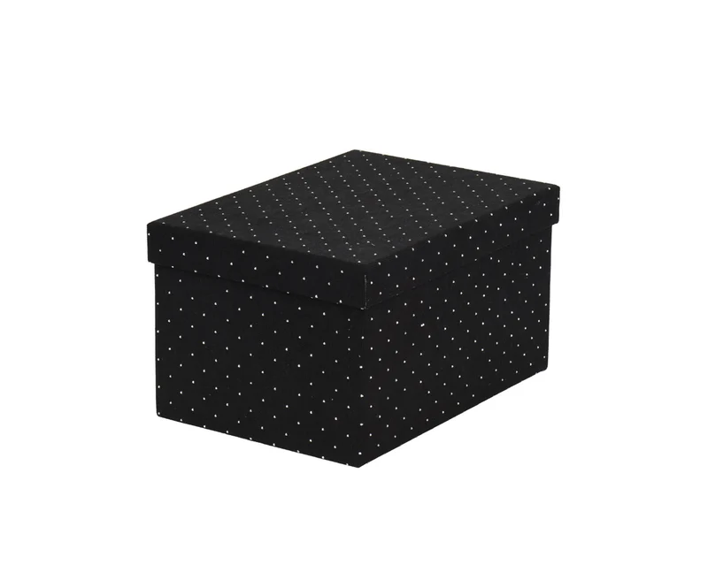 Scatola Rivestita Nera 34,5x24x18,5 Cm