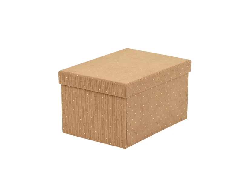 Scatola Rivestita Beige 28x20x15,5 Cm